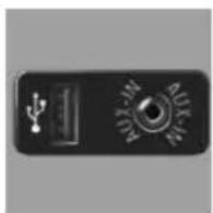 BMW 328i Sedan (2013) - Connection for an external audio device - 1