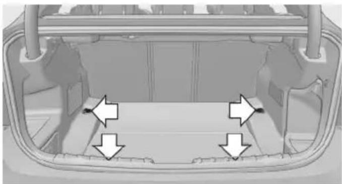 BMW 328i Sedan (2013) - Securing cargo - 1
