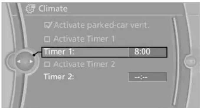 BMW X6 xDrive50i (2013) - "Timer 1:" or "Timer 2:" - 1