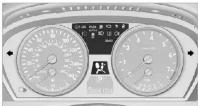 BMW X6 xDrive50i (2013) - Indicator/warning lamps - 1