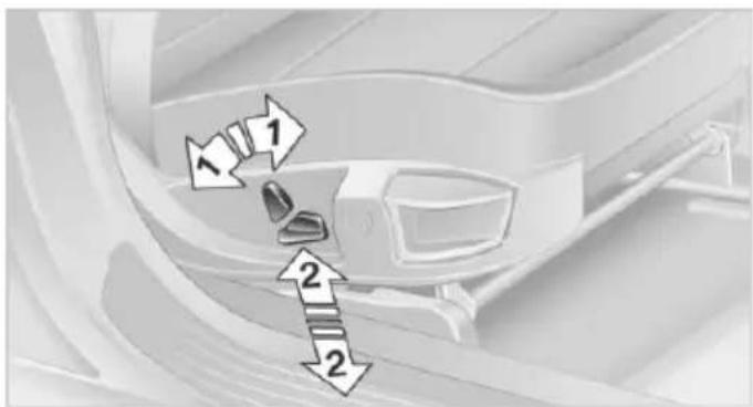 BMW X6 xDrive50i (2013) - Adjusting electrically - 3