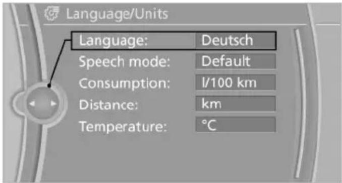 BMW X6 xDrive50i (2013) - Setting the language - 1