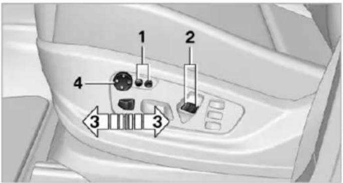 BMW X6 xDrive50i (2013) - Adjusting electrically - 4