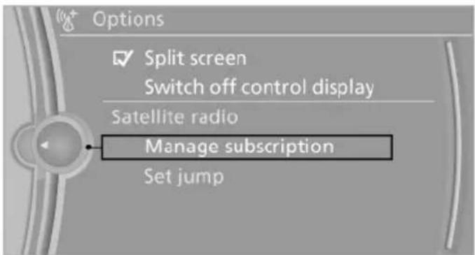 BMW X6 xDrive50i (2013) - Unsubscribing from channels - 1