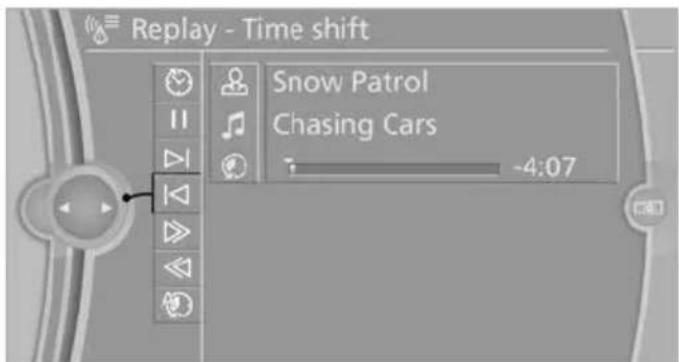 BMW X6 xDrive50i (2013) - Opening the timeshift function - 1