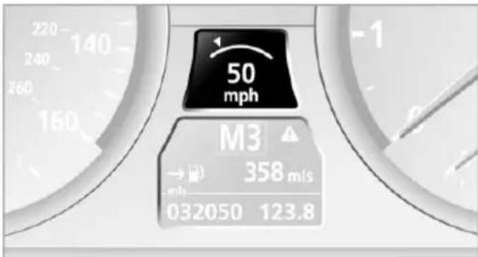 BMW X6 xDrive50i (2013) - Storing the current speed - 1