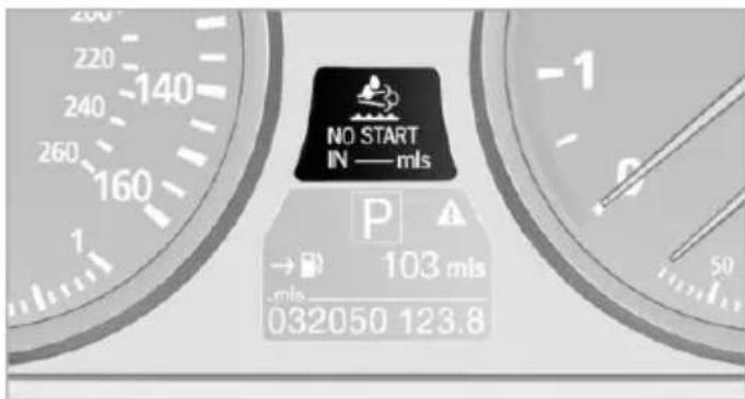 BMW X6 xDrive50i (2013) - Diesel exhaust fluid at minimum - 1