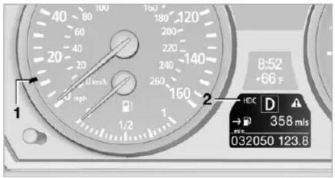 BMW X6 xDrive50i (2013) - Displays in the instrument cluster - 1