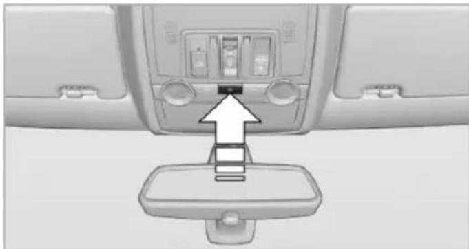 BMW X6 xDrive50i (2013) - Switching the interior lamps on and off - 1