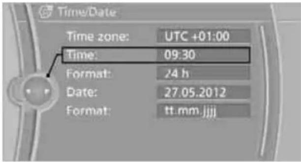 BMW 135i Coupe (2012) - Setting the time - 1