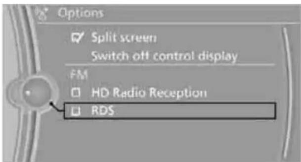 BMW 135i Coupe (2012) - Switching the RDS on/off - 1