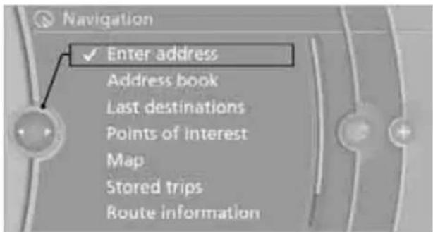 BMW 135i Coupe (2012) - Entering a destination manually - 2