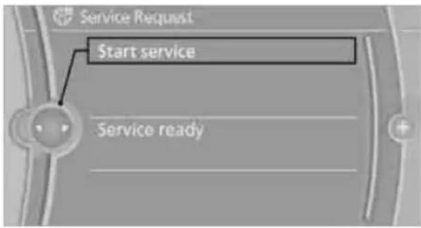 BMW 135i Coupe (2012) - Starting a Service Request - 1