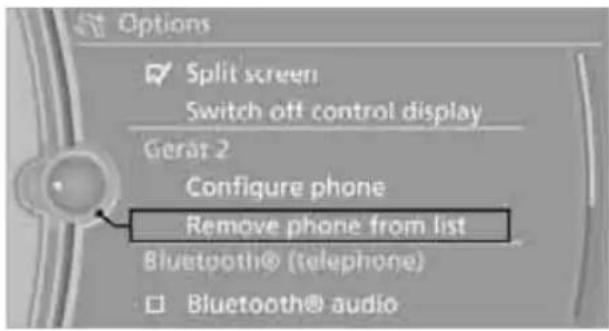 BMW 135i Coupe (2012) - "Remove phone from list" - 1