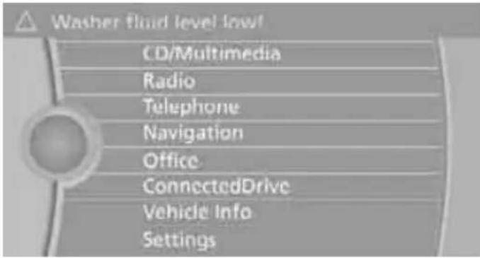 BMW 335i Coupe (2012) - Indicator and warning lamps - 2