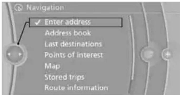 BMW 335i Coupe (2012) - Entering a destination manually - 2