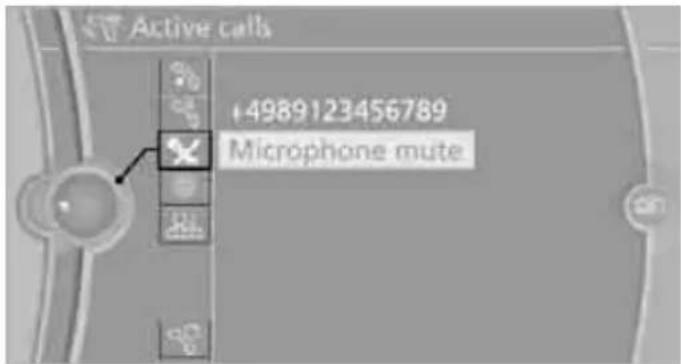 BMW 335i Coupe (2012) - Muting the microphone - 1