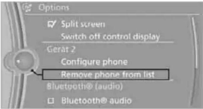 BMW 335i Coupe (2012) - Unpairing device - 1