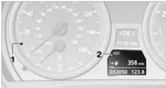BMW 335i Coupe (2012) - Displays in the instrument cluster - 1