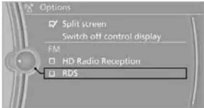 BMW 335i Coupe (2012) - Switching the RDS on/off - 1