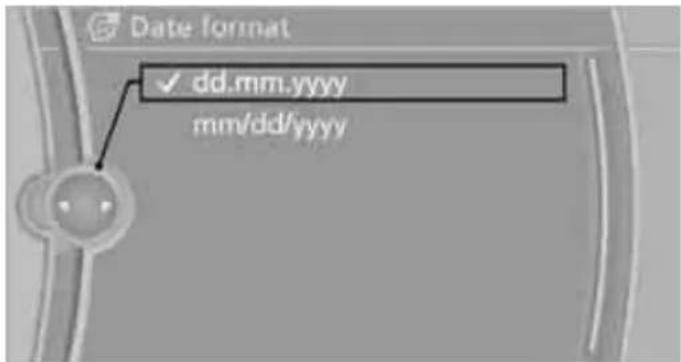 BMW 335i Coupe (2012) - Setting the date format - 1