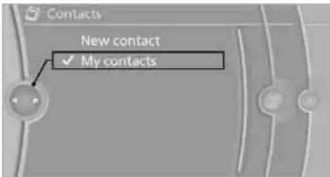 BMW 335i Coupe (2012) - Displaying contacts - 1