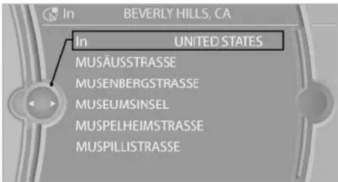 BMW 528i xDrive Sedan (2012) - Street does not exist in the destination city/town - 1