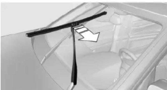 BMW 550i xDrive Sedan (2012) - Replacing the wiper blades - 2