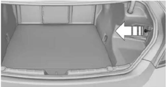 BMW 650i xDrive Coupe (2012) - Manually unlocking fuel filler flap - 2