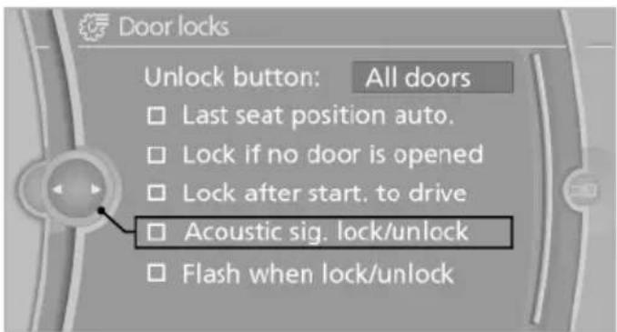 BMW 650i xDrive Coupe (2012) - Confirmation signals from the vehicle - 1