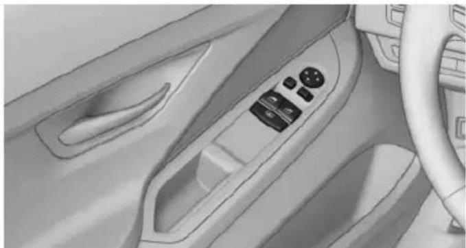 BMW 650i xDrive Coupe (2012) - Driver's door controls - 1