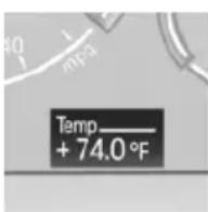 BMW 650i xDrive Coupe (2012) - External temperature warning - 1