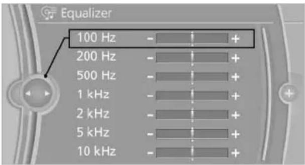 BMW 650i xDrive Convertible (2012) - Adjusting the equalizer - 1