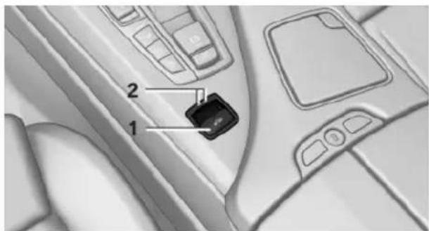 BMW 650i xDrive Convertible (2012) - Convertible top switch - 1