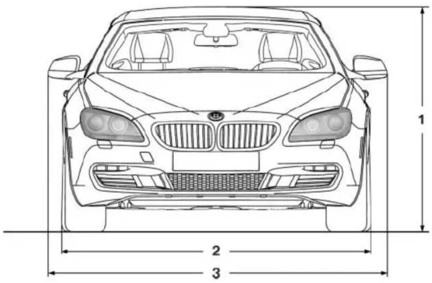 BMW 650i xDrive Convertible (2012) - Dimensions - 1