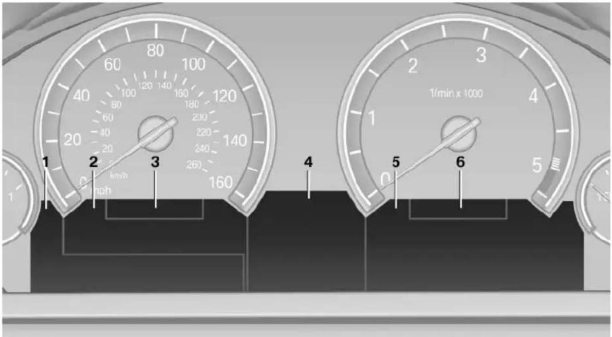 BMW 650i xDrive Convertible (2012) - Instrument cluster, electronic displays - 1