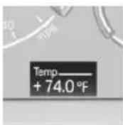 BMW 650i xDrive Convertible (2012) - External temperature warning - 1