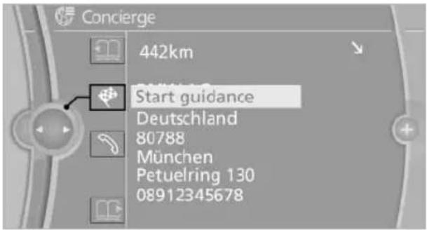 BMW 650i xDrive Convertible (2012) - Starting destination guidance - 1