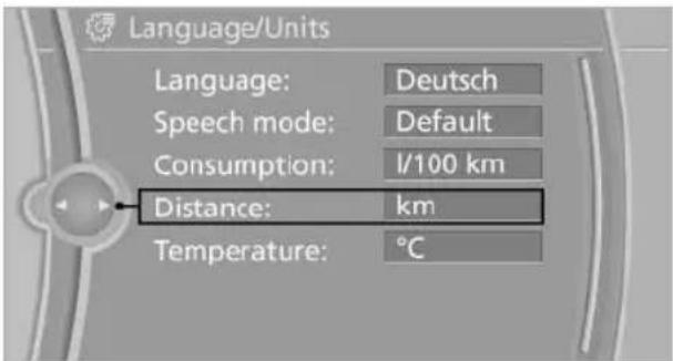 BMW 650i xDrive Convertible (2012) - Setting the units of measure - 1