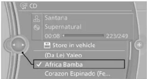 BMW 650i xDrive Convertible (2012) - CDs/DVDs\* with compressed audio files - 2
