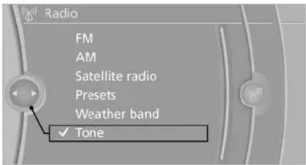 BMW 650i xDrive Convertible (2012) - Setting treble, bass, balance, and fader - 1