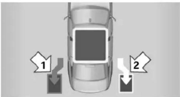 BMW 650i xDrive Convertible (2012) - Status of the parking space search - 1