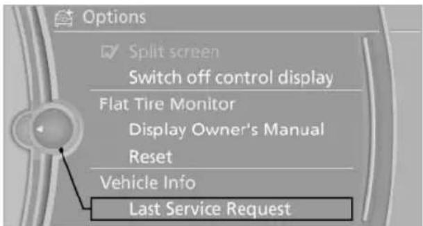 BMW 650i xDrive Convertible (2012) - Automatic Service Request\* - 2