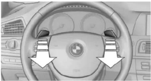 BMW 650i xDrive Convertible (2012) - Shift paddles for Sport automatic transmission\* - 1