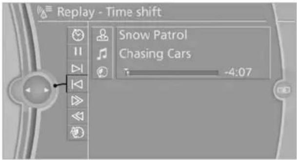 BMW X6 M (2012) - Opening the timeshift function - 1