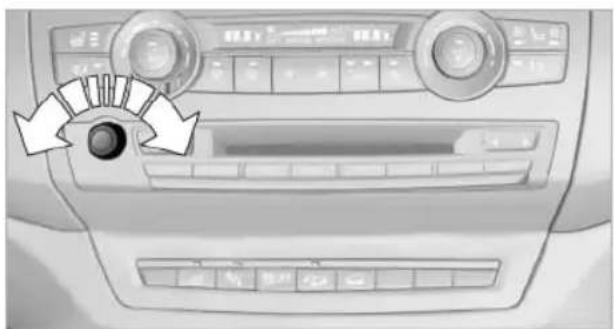 BMW X6 M (2012) - Adjusting the volume - 1