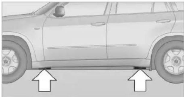 BMW X6 M (2012) - Jacking up vehicle - 2