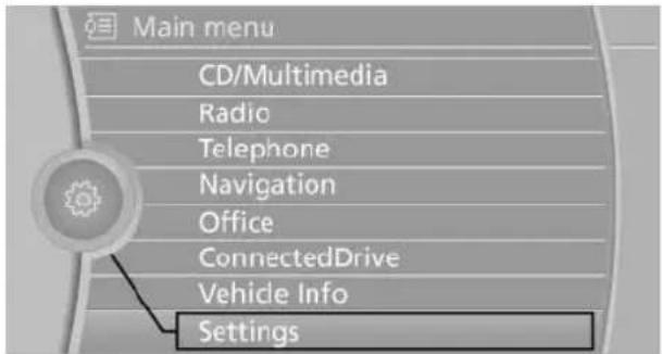 BMW X6 M (2012) - Setting the time - 1