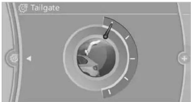 BMW X6 M (2012) - Adjusting the opening height - 1