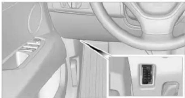 BMW X6 M (2012) - Socket for OBD Onboard Diagnosis - 1